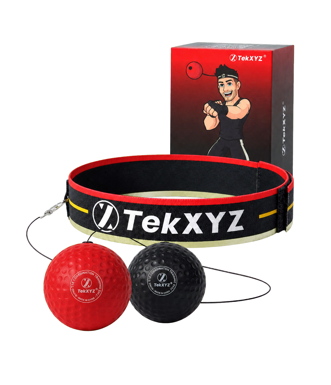 TEKXYZ two-ball boxing reflex training set